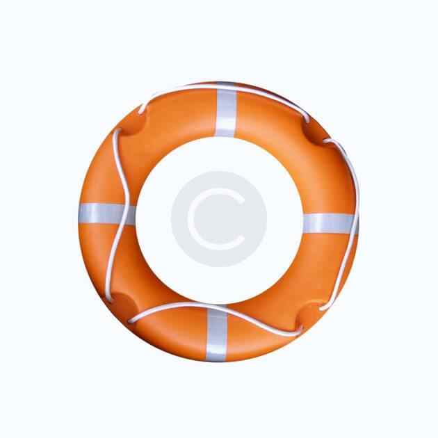 Red lifebuoy